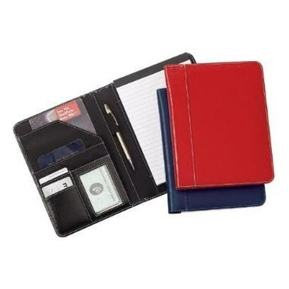 Jr. Size Memo Leather Pad Holder- RED