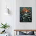 thumbnail image 3 of ARISTURING  Mermaid Fish Swirling Painting Canvas Wall Art, 3 of 4