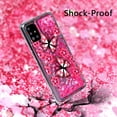 thumbnail image 5 of Case for Samsung Galaxy A71, Galaxy A71 Case Cute Pink Glitter Luxury Sparkle Liquid for Girls Women Quicksand Clear Soft TPU Protective Phone Case for Samsung Galaxy A71 Pink Butterfly, 5 of 12