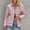 Pink, variant on Women's Lightweight Long-Sleeve Water-Resistant Packable Puffer Jacket,Plus Size GreenXXXXL