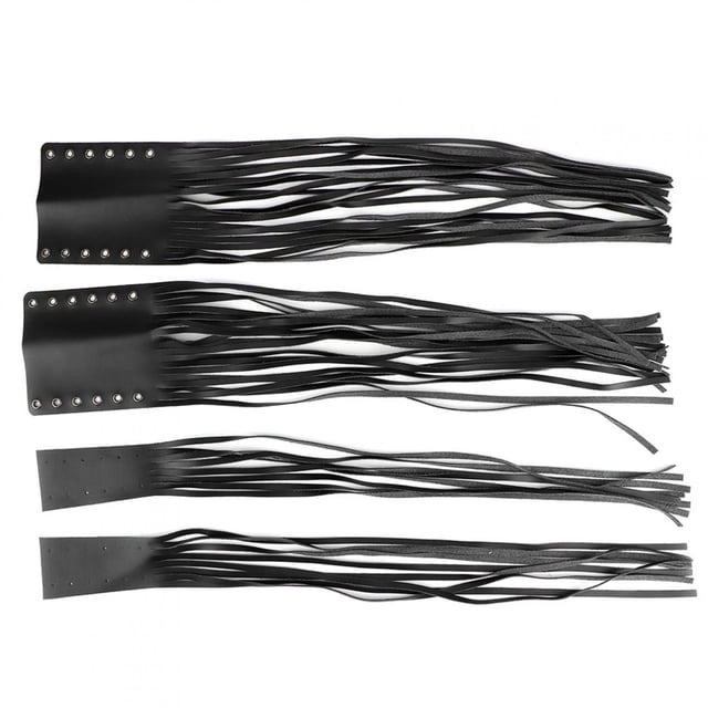 Empuñaduras universales con borlas y flecos para palanca de embrague de freno de motocicleta, 7/8" y 1", aptas para Yamaha, color negro