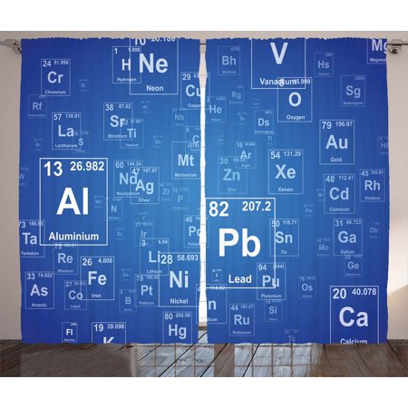 Science Curtains 2 Panels Set Chemistry Tv Show Inspired Image