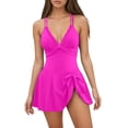 thumbnail image 1 of TINZ Plus Size Swimsuit Color Bathing With Full Coverage And Sculpting Bathing Suit with Shorts for Women Long Swim Tops Women, 1 of 4