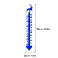 thumbnail image 3 of RKZDSR Snow Gauge, Christmas Decoration, Metal Ruler Forged Iron Snow Gauge - 24 Christmas Snowflake Ruler for Outdoor Decoration, Rain Gauge with Metal Stake, Perfect Holiday Gift and Yard Decor, 3 of 6