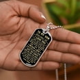 thumbnail image 5 of For My Son Never Forget That I Love You, Your Dad Luxury Dog Tag Necklace Anniversary Birthday Graduation Gift - Graphic Military Dog Tag Necklace (Optional Personalized Engraving), 5 of 5