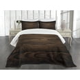 thumbnail image 3 of Ambesonne Chocolate Quilted Bedspread Set 3 Pcs, Vintage Hardwood, King Size, Brown, 3 of 5