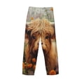 thumbnail image 3 of Fotbe Cute Floral Cow Men's Pajama Pants,Sleepwear Pants,Pj Bottoms Drawstring And Pockets-XX-Large, 3 of 7