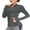 Grey, variant on Women's Athletic Jackets Lightweight Running Workout Jacket Full Zip Track Tops Sportswear with Thumb Holes
