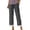 *2-Gray, variant on VBVC Women's Cotton-Linen Capri Pants,Drawstring Waist Eyelet Lace Trim Casual Sweatpants For Women,Ladies Lightweight Summer Trousers with Pockets,Gray,S-2XL