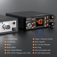 thumbnail image 4 of Radioddity CB-606 PRO CB Radio, AM/FM/PA Mobile Transceiver with 4W Power Output, 2.2&rsquo;&rsquo; Amber Color Display, Instant Emergency Channel 9/, 4 of 9