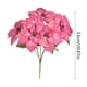 thumbnail image 3 of 5 Flores de Nochebuena Simuladas para Decoración Navideña En Jarrón | Paquete de 2 Flores Navideñas de 5 Cabezas | Seda/Plástico/Hierro/Terciopelo | 53Cm/20.8In de Alto, 3 of 6
