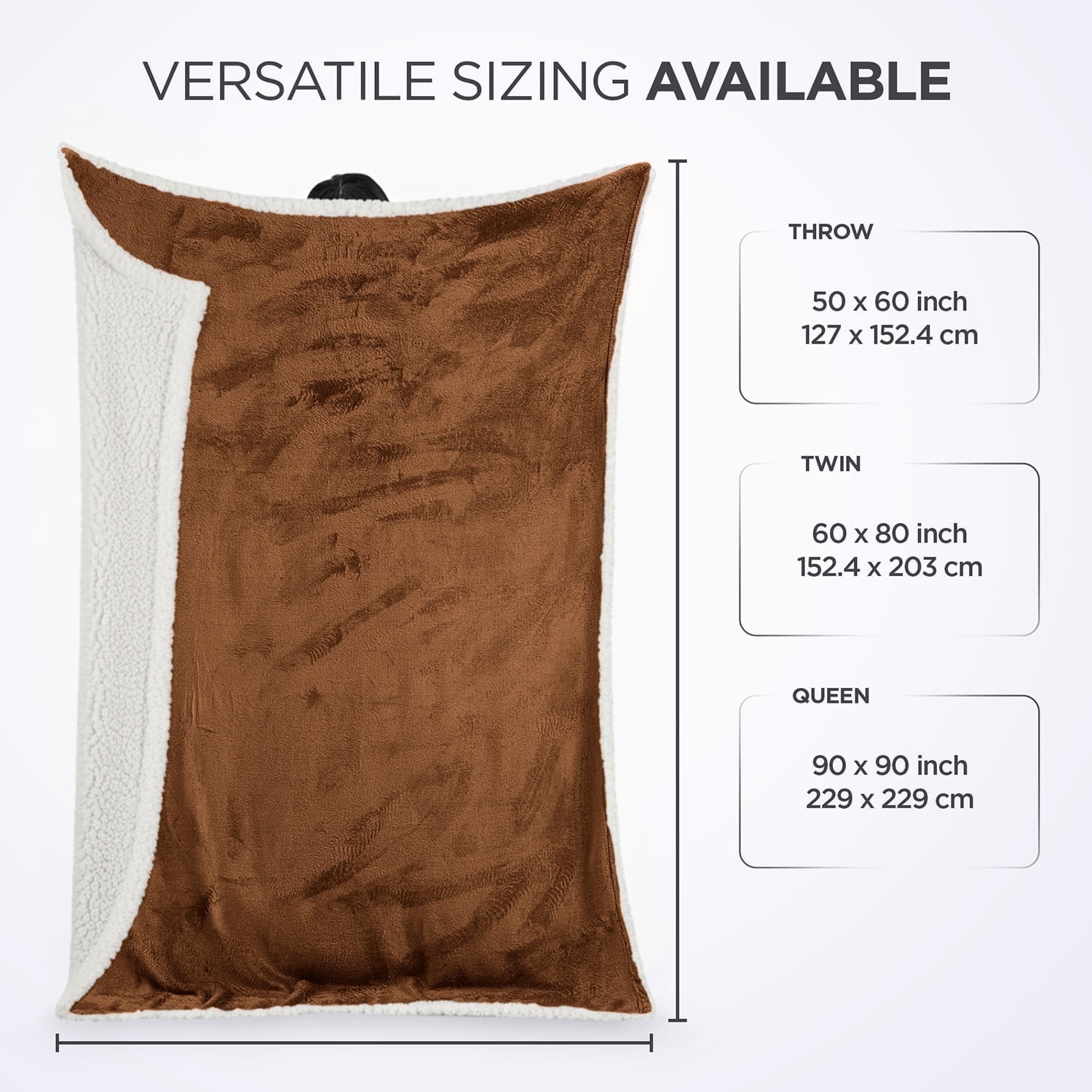Moonlight20015 Wholesale Sherpa Fleece Throw Blankets 12-Packs Warm & Soft Plush Twin Size for Charity, Shelter, & Home Washable, Lightweight & Cozy Coffee
