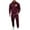 Wine, variant on Men's Jogging Outfits 2 Piece 1/4 Zip Pullover Sweatshirt and Joggers Pant Sets Track Suits Casual Sweatsuits (XL, Gray)