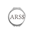 thumbnail image 1 of Currency Symbol Argentine Peso Hand Compact Mirror Round Portable Pocket Glass, 1 of 3
