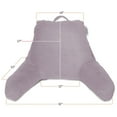 thumbnail image 4 of Nestl Reading Pillow, Backrest Pillows with Arms, Plush Back Pillow, Shredded Memory Foam Bed Rest Pillow, Medium, Dusty Purple, 4 of 7