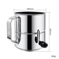 thumbnail image 3 of Wodtesl Capacity Flour Strainer Manual Cake Making Rotating Mixing Ring Capacity Flour Filter Sieve Flour Filter Sieve, 3 of 7