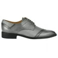 thumbnail image 5 of LIBERTYZENO Mens Classic Leather Formal Oxford Shoes, Gray, 5 of 7