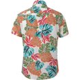 thumbnail image 3 of Mens Summer Tropical Shirts Short Sleeve Button Down Aloha Hawaiian Shirts, 3 of 7