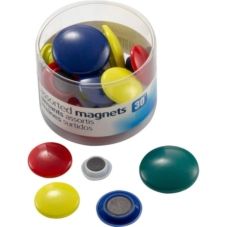 Budget Office Magnets - Blue - 11/32 in. dia x 9/32 in. thick