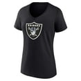 thumbnail image 2 of Women's Fanatics Black Las Vegas Raiders Plus Size Mother's Day #1 Mom V-Neck T-Shirt, 2 of 3