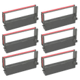 thumbnail image 1 of Zoomtoner Compatible for Citizen DP-400 CITIZEN IR41-BR Ribbons 6-PACK Black / Red, 1 of 1