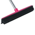 thumbnail image 2 of M Buder Multifunctional Telescopic Rubber Squeegee Floor Broom for Carpet Pet Hair Dust Removal Hand-Free Wash Extendable Sweeper Cleaning Tool, 48 inches / 122 cm, Pink, 2 of 9