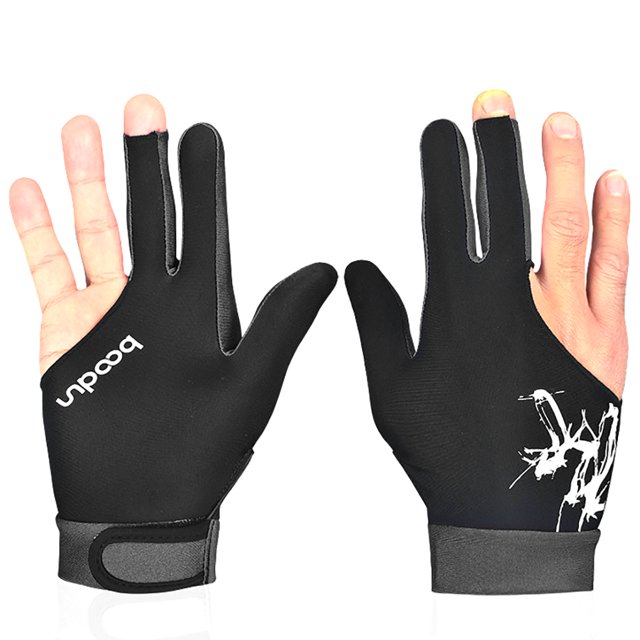 Bangcool Gant de Billard Professionnel Ajustable 3 Doigts Unisexe Gant Doux Gant de Piscine