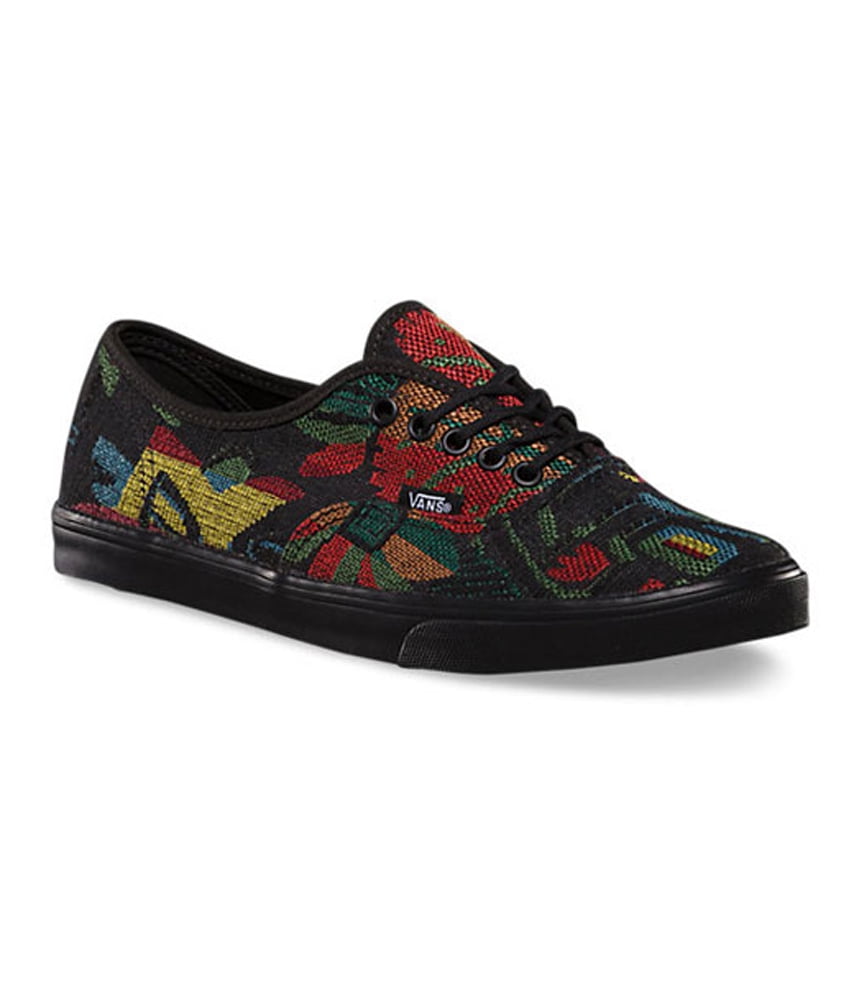 vans authentic lo pro floral black
