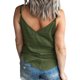 thumbnail image 4 of Moda Mujer Causal V-Ncek Blusa sólida Camiseta sin mangas con botones Tops de verano Fridja  qr5805, 4 of 6