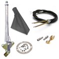 thumbnail image 1 of 16 in. Transmission Mount Emergency Hand Brake Grey Boot, Silver Ring & Cable Kit, 1 of 1