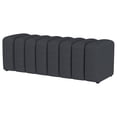 thumbnail image 4 of Summer Fabric Upholstered Tufted Accent Bench Charcoal, 4 of 8