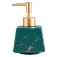 thumbnail image 1 of Dispensador portátil de jabón de manos de cerámica con diseño de mármol, 260 ml Verde, 1 of 8