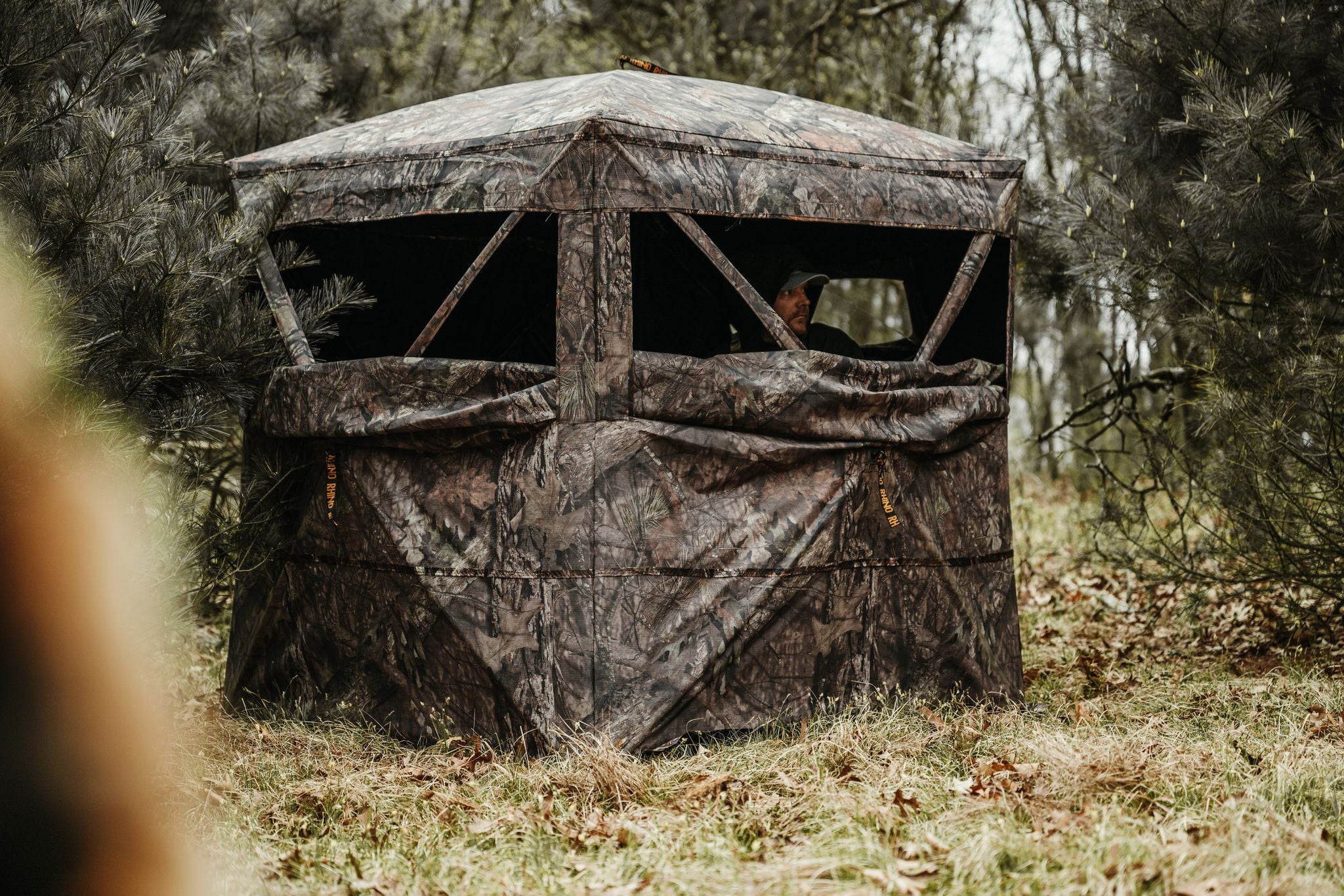 Rhino Blinds R180 3 Person See Through Hunting Ground Blind, Realtree Edge,  Blinds -  Canada