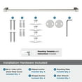 thumbnail image 5 of Amerock Monument Brushed Nickel 24 inch (610mm) Towel Bar, 5 of 8