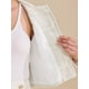 thumbnail image 5 of Conjunto de falda de 2 piezas para mujer INSPIRE CHIC, blazer de tweed a cuadros, chaqueta de manga larga con botones, conjuntos de falda corta L blanca, 5 of 7