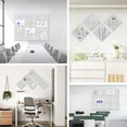 thumbnail image 6 of Large Cork Board for Office Wall Decor,48"x36"-12 Pack Felt Wall Tiles with Safe Removable Adhesive Tabs, 1/2" Thick, Felt Bulletin Board Pin Board Cork Boards for Walls - Light Grey, 6 of 6