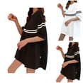 thumbnail image 1 of Sentmoon Robe de Maternité Extensible Grande Taille Robes Été 2026 Décontractée Coupe Ample Col Rond Robe d'Été pour Femmes pour le Quotidien et le Trajet Blanc TG, 1 of 3