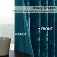 thumbnail image 4 of Crushed Velvet Curtains with Rod Pocket Luxurious Thermal Insulated Soundproof Drapes for Dining Room, Soft and Durable Light-Filtering Window Treatments, 2 Panels, 4 of 8