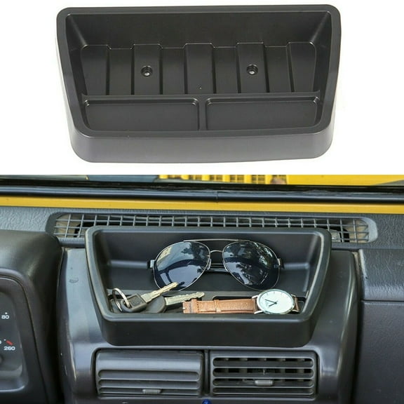 Organizer Tray For Jeep Tj Wrangler 1997-2006 Dashboard Storage Upper Dash Panel Car Accessories Dashboard Storage Box