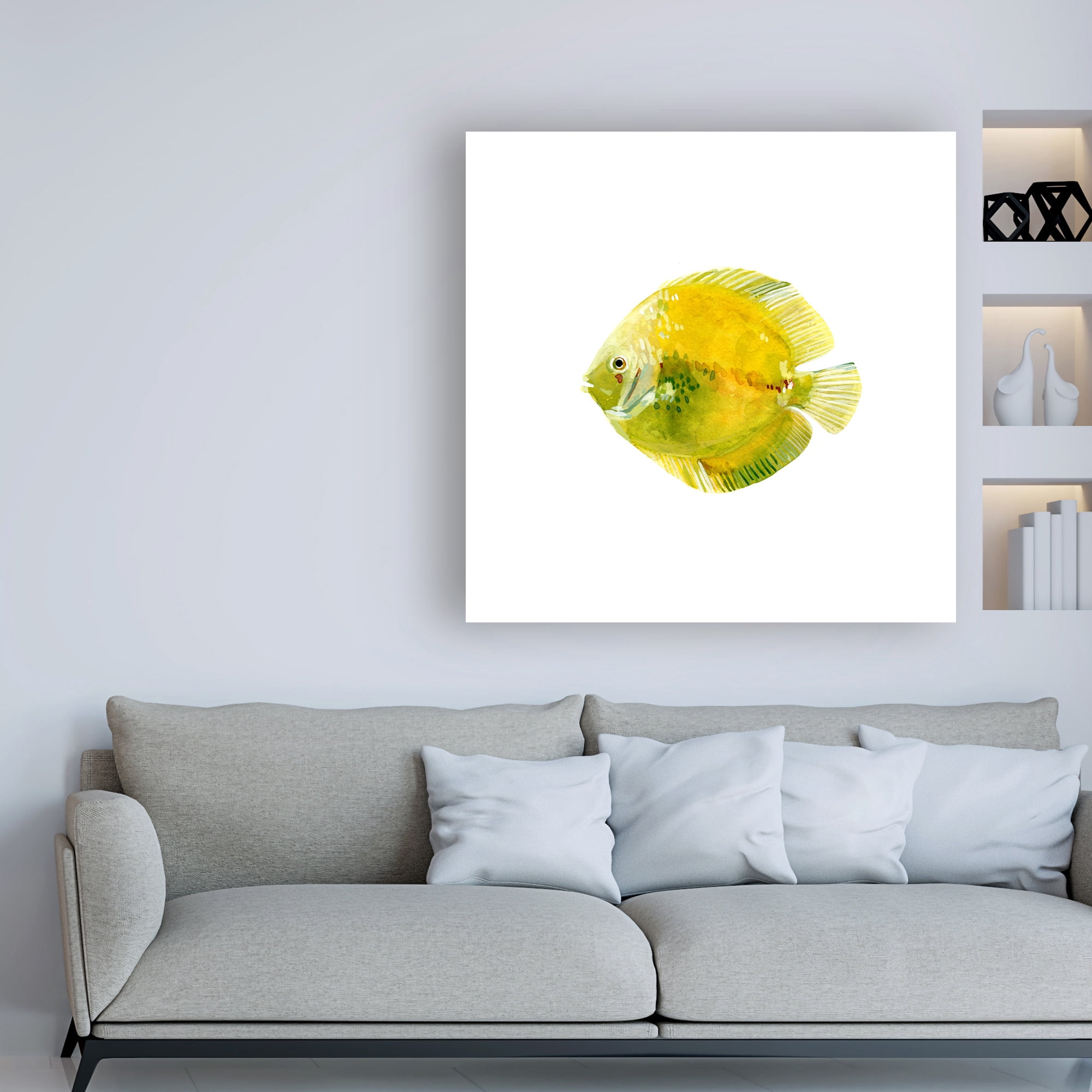Trademark Fine Art 'Discus Fish I' Canvas Art by Emma Scarvey
