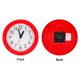 thumbnail image 4 of Reloj de pared Uxcell de 8 pulgadas, funcionamiento a batería de cuarzo, silencioso y sin tictac, reloj de pared redondo, rojo, 4 of 6