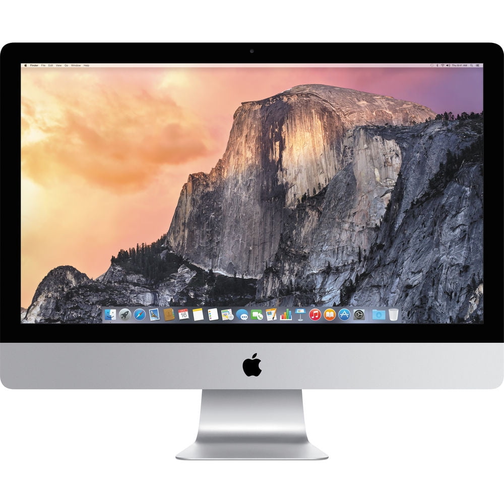 Apple iMac 27-Inch All-In-One PC (2014), 3.5GHz Intel Core i5 Quad-Core, 8GB RAM, macOS, 1TB SSD Fusion Drive, - Silver (Refurbished) - Walmart.com