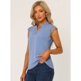 thumbnail image 3 of Blusa Básica Sin Mangas Allegra K Gris Azul S, 3 of 5