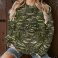 thumbnail image 5 of Makaor Women's Sweatshirts Long Sleeve Plus Size Crew Neck Tops Camouflage Pullover Tees Oversized Casual Fall Winter Clothes, 5 of 7