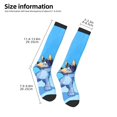 thumbnail image 3 of Saiise Bluey Funny Socks Men Women Boys Kids Adults Novelty Graphic Crew Tube Socks Crazy Design Casual Dress Socks for Sports,Running,Travel, 3 of 7