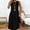 Black, variant on Casual Summer Dresses for Women Graduation Guest Dress 2026 Striped Print Sleeveless Crew Neck Patchwork Breathable Regular Fit Calf Length Dress Basic for Work and Office S-2XL