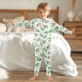 thumbnail image 6 of joogoo Cartoon Frogs Green 2 Piece Long Sleeve Tee and Pants Cotton Pajama Set 5Y, 6 of 7
