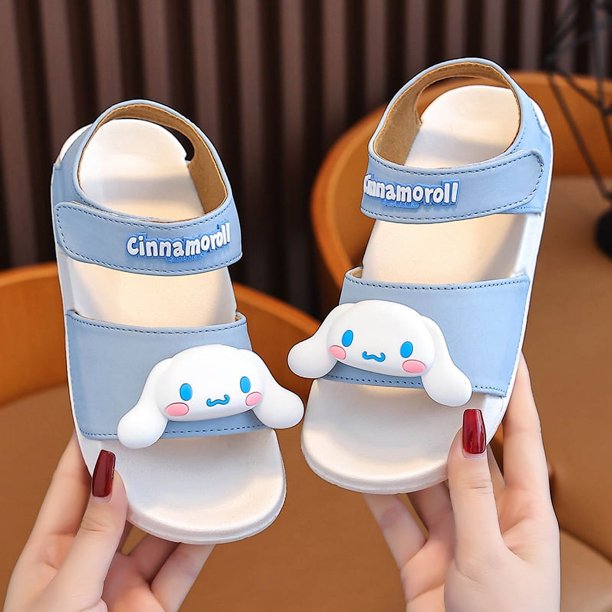 Sanrio-Sandalias antideslizantes para niñas, zapatos de playa para exteriores, novedad de verano