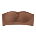 thumbnail image 6 of shoper Girls Strapless Bandeau Bra, Seamless Girls Training Bras for Teens, Sports Tube Top Bra 13-18 Age Coffee, 6 of 9