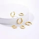 thumbnail image 5 of 3 pares de aretes pequeños de cartílago para mujer, aretes de circonita cúbica, aretes de aro chapados en oro blanco, 8mm, 10mm, 12mm, 5 of 5